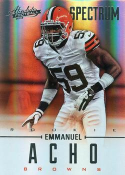 2012 Panini Absolute - Spectrum Silver #132 Emmanuel Acho Front