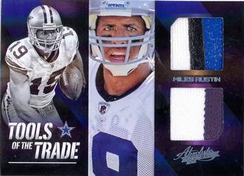 2012 Panini Absolute - Tools of the Trade Double Material Black Prime #16 Miles Austin Front