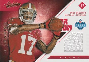 2012 Panini Absolute - War Room Materials #2 A.J. Jenkins Front