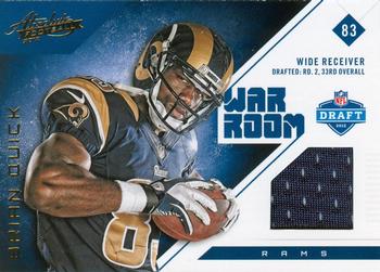 2012 Panini Absolute - War Room Materials #7 Brian Quick Front