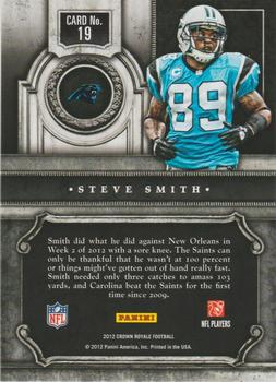 2012 Panini Crown Royale - Majestic Motion #19 Steve Smith Back