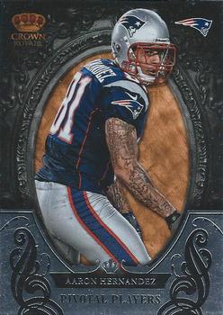2012 Panini Crown Royale - Pivotal Players #8 Aaron Hernandez Front