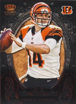 2012 Panini Crown Royale - Pivotal Players Red #2 Andy Dalton Front