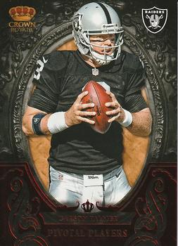 2012 Panini Crown Royale - Pivotal Players Red #12 Carson Palmer Front