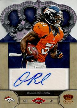 2012 Panini Crown Royale - Rookie Signatures #75 Omar Bolden Front