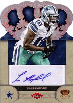 2012 Panini Crown Royale - Rookie Signatures #97 Tim Benford Front