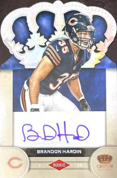 2012 Panini Crown Royale - Rookie Signatures Silver #9 Brandon Hardin Front