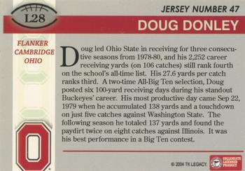 2004-09 TK Legacy Ohio State Buckeyes #L28 Doug Donley Back