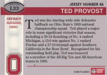 2004-09 TK Legacy Ohio State Buckeyes #L33 Ted Provost Back