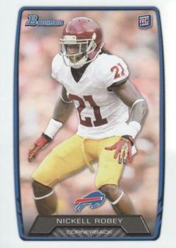2013 Bowman #201 Nickell Robey Front