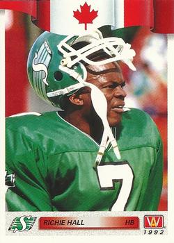 1992 All World CFL #110 Richie Hall Front