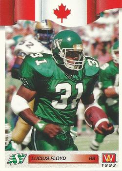 1992 All World CFL #121 Lucius Floyd Front