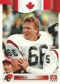 1992 All World CFL #144 Jim Mills Front