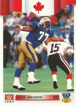 1992 All World CFL #15 Stan Mikawos Front