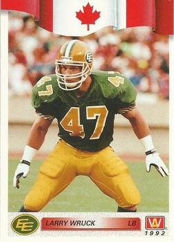 1992 All World CFL #32 Larry Wruck Front