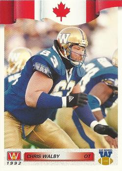 1992 All World CFL #39 Chris Walby Front
