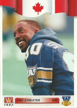 1992 All World CFL #63 Eric Streater Front