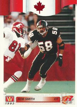 1992 All World CFL - Foil #180 Rob Smith Front