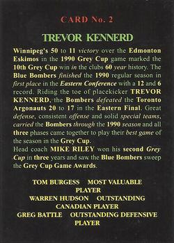 1991 JOGO - Stamp Cards #2 Trevor Kennerd Back