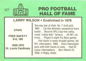 1985-88 Football Immortals #127 Larry Wilson Back