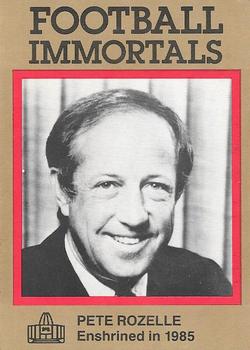 1985-88 Football Immortals #1 Pete Rozelle Front