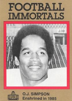 1985-88 Football Immortals #4 O.J. Simpson Front