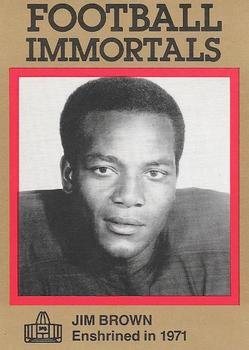 1985-88 Football Immortals #18 Jim Brown Front