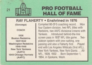 1985-88 Football Immortals #21 Ray Flaherty Back