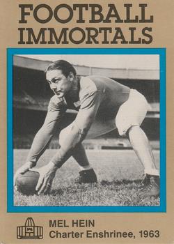 1985-88 Football Immortals #50 Mel Hein Front