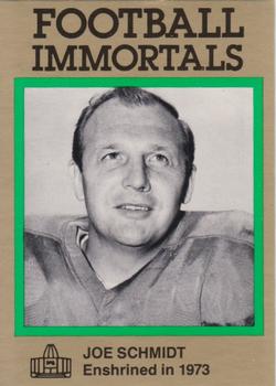 1985-88 Football Immortals #107 Joe Schmidt Front