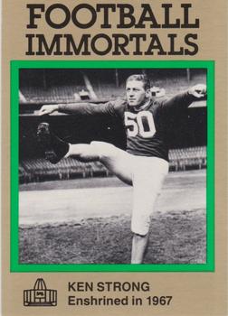 1985-88 Football Immortals #110 Ken Strong Front