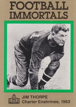 1985-88 Football Immortals #114 Jim Thorpe Front
