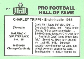1985-88 Football Immortals #117 Charley Trippi Back