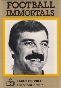 1985-88 Football Immortals #137 Larry Csonka Front