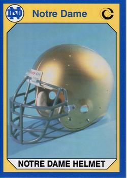 1990 Collegiate Collection Notre Dame #11 Notre Dame Helmet Front