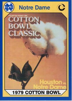 1990 Collegiate Collection Notre Dame #18 1979 Cotton Bowl Front