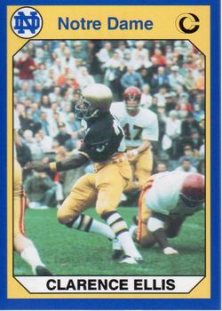 1990 Collegiate Collection Notre Dame #26 Clarence Ellis Front