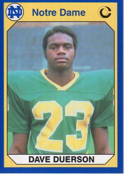 1990 Collegiate Collection Notre Dame #46 Dave Duerson Front