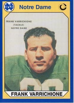 1990 Collegiate Collection Notre Dame #47 Frank Varrichione Front