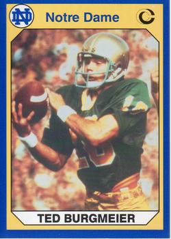 1990 Collegiate Collection Notre Dame #49 Ted Burgmeier Front