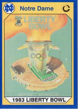 1990 Collegiate Collection Notre Dame #52 1983 Liberty Bowl Front
