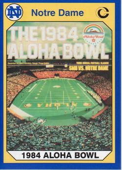 1990 Collegiate Collection Notre Dame #66 1984 Aloha Bowl Front