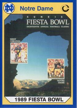 1990 Collegiate Collection Notre Dame #74 1989 Fiesta Bowl Front
