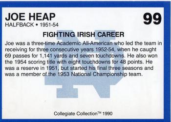 1990 Collegiate Collection Notre Dame #99 Joe Heap Back