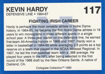 1990 Collegiate Collection Notre Dame #117 Kevin Hardy Back