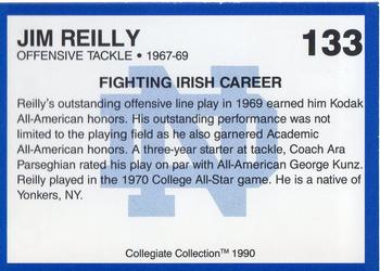 1990 Collegiate Collection Notre Dame #133 Jim Reilly Back