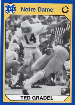 1990 Collegiate Collection Notre Dame #152 Ted Gradel Front