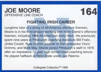 1990 Collegiate Collection Notre Dame #164 Joe Moore Back
