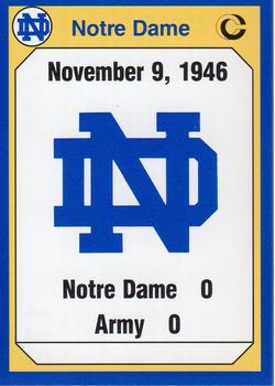 1990 Collegiate Collection Notre Dame #179 1946 Army Front