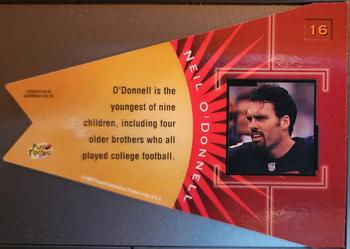 1998 Playoff Contenders - Pennants Blue Felt #16 Neil O'Donnell Back